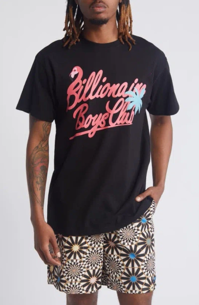 Billionaire Boys Club Flamillionaire Cotton Graphic T-shirt In Black