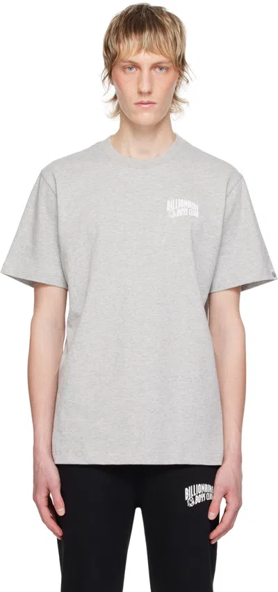 Billionaire Boys Club Gray Small Arch T-shirt In Heather Grey