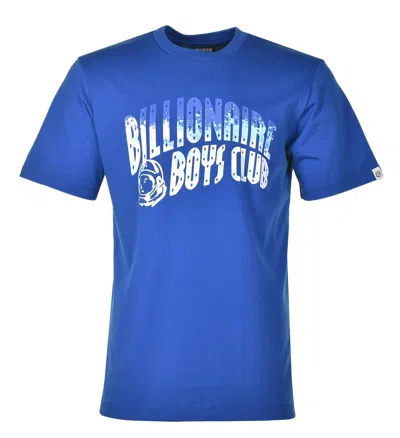 Billionaire Boys Club Great Wave Fill Arch Logo T Shirt Blue