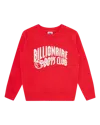 Billionaire Boys Club Kids Arch Logo Crewneck In Red