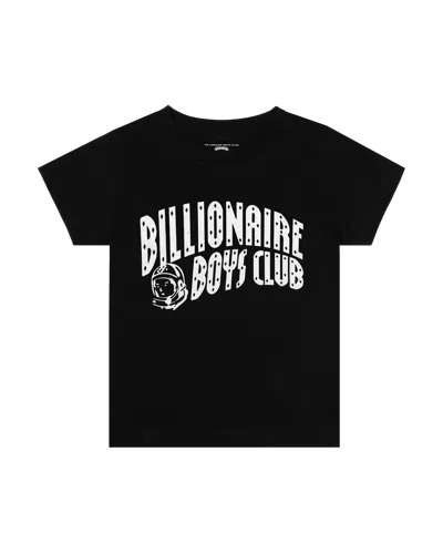 Billionaire Boys Club Kids Classic Curve Logo Tee In Black