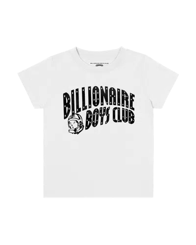 Billionaire Boys Club Kids Classic Curve Logo Tee In White