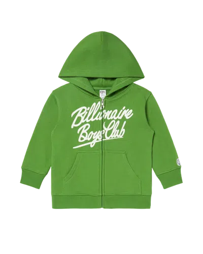 Billionaire Boys Club Kids Og Zip Front Hoodie In Online Lime