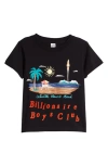 BILLIONAIRE BOYS CLUB BILLIONAIRE BOYS CLUB KIDS' SPACE BEACH COTTON GRAPHIC T-SHIRT