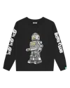 Billionaire Boys Club Kids Walking Robot Long Sleeve T-shirt In Black