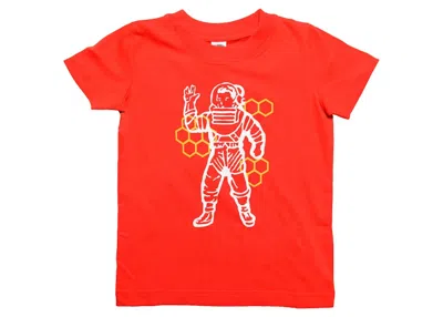 Pre-owned Billionaire Boys Club Little Kids Beekeeper Tee Shirt In Red/flame