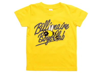 Pre-owned Billionaire Boys Club Little Kids Buzz Tee Shirt In Yellow/citrus