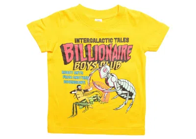 Pre-owned Billionaire Boys Club Little Kids Fly Trap Tee Shirt In Yellow/citrus