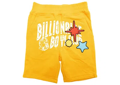 Pre-owned Billionaire Boys Club Little Kids Stars Shorts In Yellow/saffron