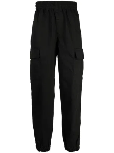 Billionaire Boys Club Logo-patch Tapered Trousers In Black