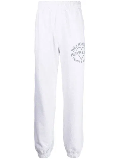 Billionaire Boys Club Logo-print Cotton Track Pants In Gray