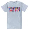 BILLIONAIRE BOYS CLUB MEN'S BB DESIGN SHORT SLEEVE T SHIRT IN HEATHER GREY