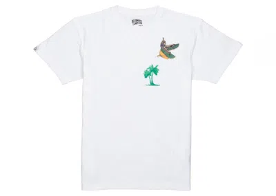 Pre-owned Billionaire Boys Club Men's  Bb Palm Paradise Knit Tee Shirt In White