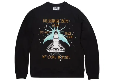 Pre-owned Billionaire Boys Club Men's  Bb Shuttle Crew Sweater In Black