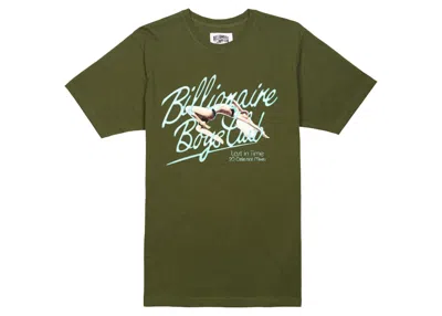 Pre-owned Billionaire Boys Club Men's  Celestial Mixes Tee Shirt In Green/chive