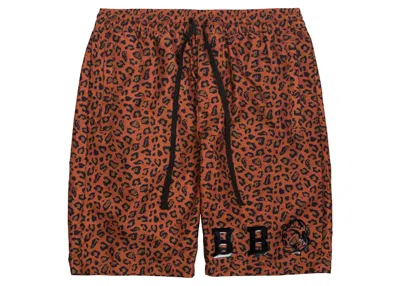 Pre-owned Billionaire Boys Club Men's  Dunes Shorts In Brown/cheetah