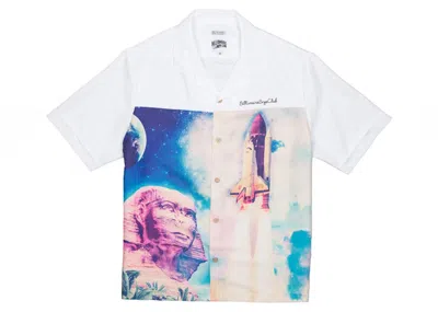 Pre-owned Billionaire Boys Club Men's  Egyptian Nights Woven Knit In White