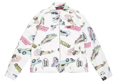Pre-owned Billionaire Boys Club Men's  Gear Head Jacket In White