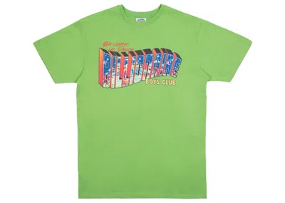 Pre-owned Billionaire Boys Club Men's  Greetings Tee Shirt In Green