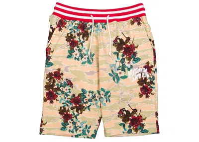 Pre-owned Billionaire Boys Club Men's  Hidden Floral Shorts In White/eggnog