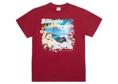 Pre-owned Billionaire Boys Club Men's  Island Knit Tee Shirt In Red