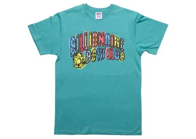 Pre-owned Billionaire Boys Club Men's  Off Registration Tee Shirt In Green/latigo Bay