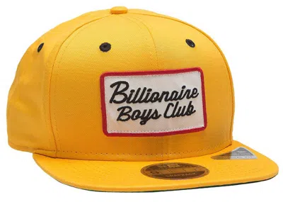 Pre-owned Billionaire Boys Club Men's  Patch Snapback Cap In Gold