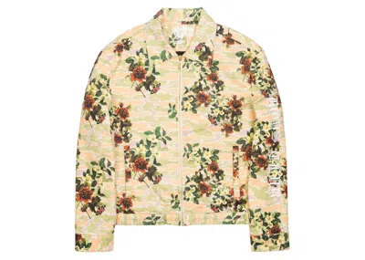 Pre-owned Billionaire Boys Club Men's  Rose Bloom Jacket In White/eggnog