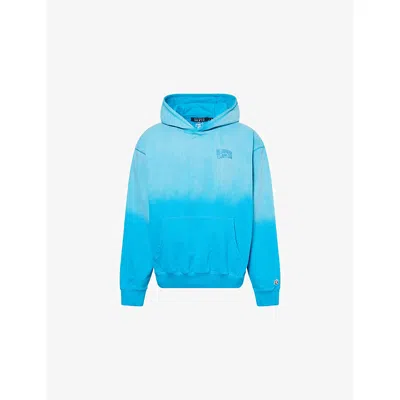 Billionaire Boys Club Mens Blue Arch Logo-embroidered Cotton Hoody Xl
