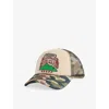 Billionaire Boys Club Mens Country Lounge Camo Woven And Mesh Trucker Cap