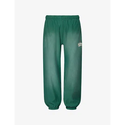 Billionaire Boys Club Mens Arch Logo-print Relaxed-fit Cotton Jogging Bottoms Washed Green
