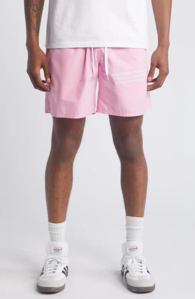 Billionaire Boys Club Mercer Drawstring Shorts In Pink