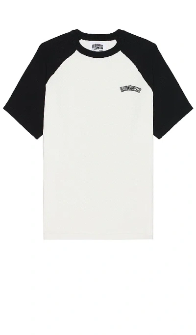 Billionaire Boys Club Moonshot Raglan T-shirt In White/ Black