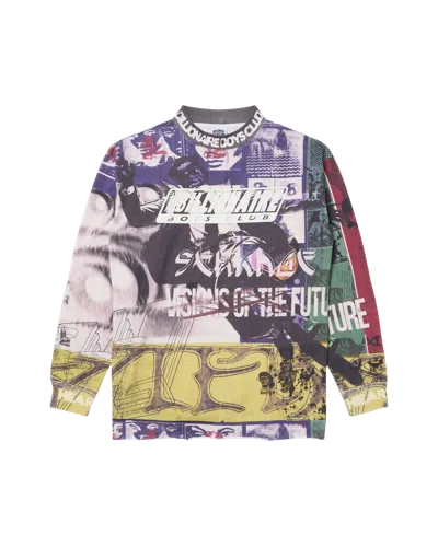 Billionaire Boys Club Kids' Motto Jersey Long-sleeve Tee In White