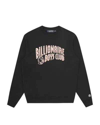 Billionaire Boys Club Kids' Mountain Fill Arch Logo Crewneck In Black