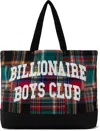 Billionaire Boys Club Multicolor Patchwork Check Tote In Multi Check