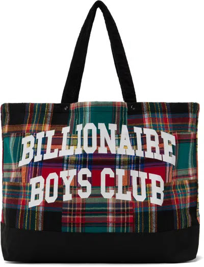 Billionaire Boys Club Multicolor Patchwork Check Tote In Multi Check