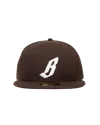 Billionaire Boys Club New Era Flying B Fitted Hat In Brown