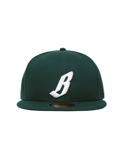 Billionaire Boys Club Kids' New Era Flying B Fitted Hat In Forest Green