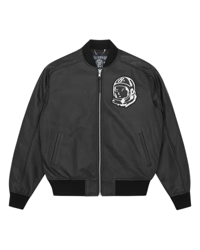 Billionaire Boys Club Kids' Og Astro Leather Bomber Jacket In Black