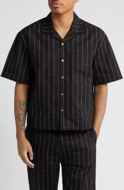 Billionaire Boys Club Orion's Belt Woven Camp Shirt In Black