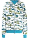 Billionaire Boys Club Printed Hoody Sweatshirt In Blue