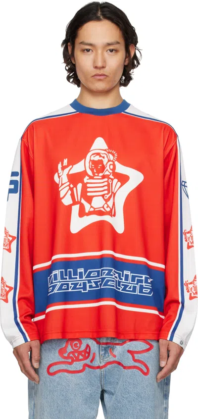 Billionaire Boys Club Red Astro Star Hockey T-shirt