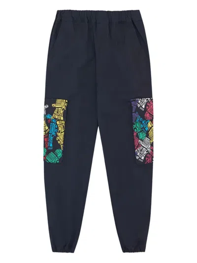 Billionaire Boys Club Kids' Robot-print Cargo Trousers