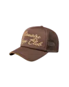 Billionaire Boys Club Script Trucker Cap In Brown
