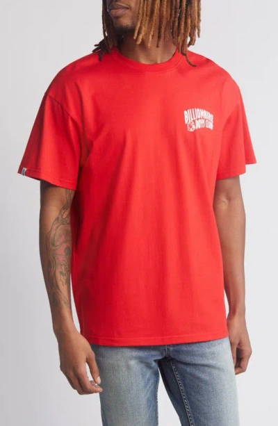 Billionaire Boys Club Small Arch Graphic T-shirt In Poppy Red