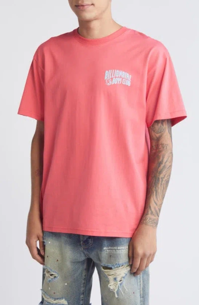 Billionaire Boys Club Small Arch Logo Cotton Graphic T-shirt In Rouge Red
