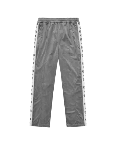 Billionaire Boys Club Kids' Small Arch Logo Taped Velour Track Pants In Gray