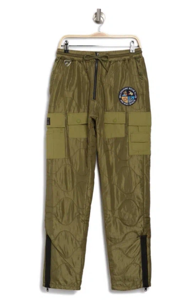 Billionaire Boys Club Surreal Exposed Zipper Cargo Pants In Loden Green
