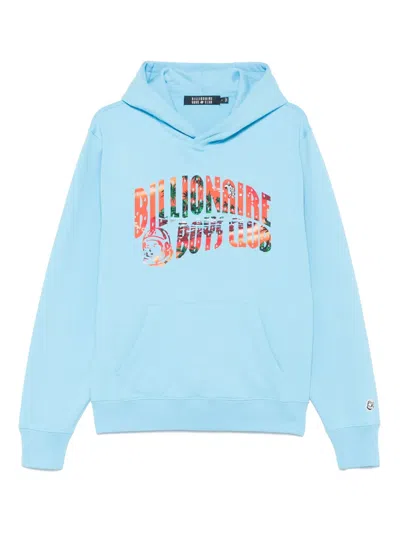 Billionaire Boys Club Tropical Island Fill Arch-logo Popover Hoodie In Blue